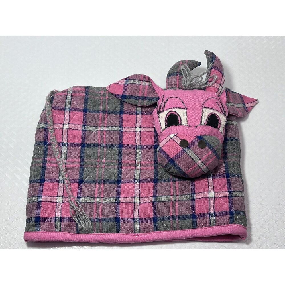 Small Vintage Handmade Heavy Duty Cow Toaster Cover 11 3/4”